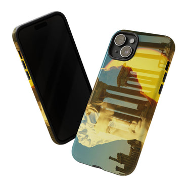 Augustus's Sun on Palmyra phone case for iPhone 15 Plus by Vittorio Storaro, from the La Civiltà Romana collection