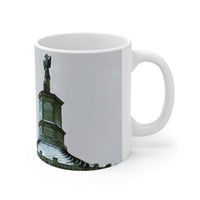 Traiano & His Temple in Thrace White Mug 11oz