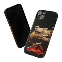 Apollo and two faced Janus phone case for iPhone 15 Plus by Vittorio Storaro, from the La Civiltà Romana collection