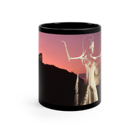 Minerva & Her Temple 11oz Black Mug