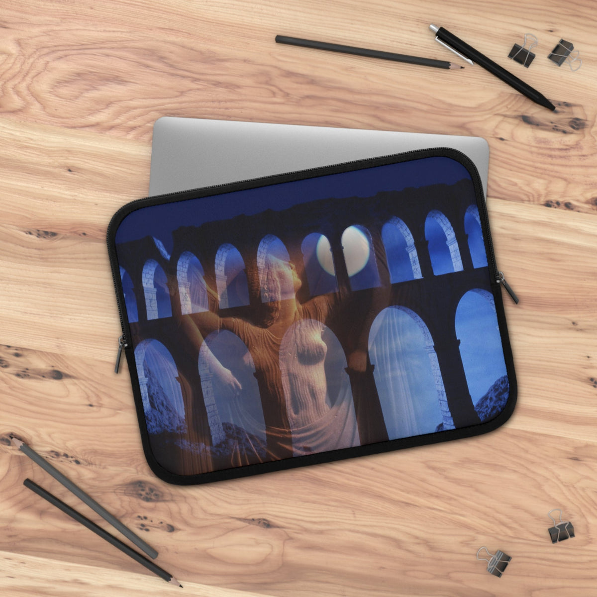 The Aqueduct & His Goddess Laptop Sleeve