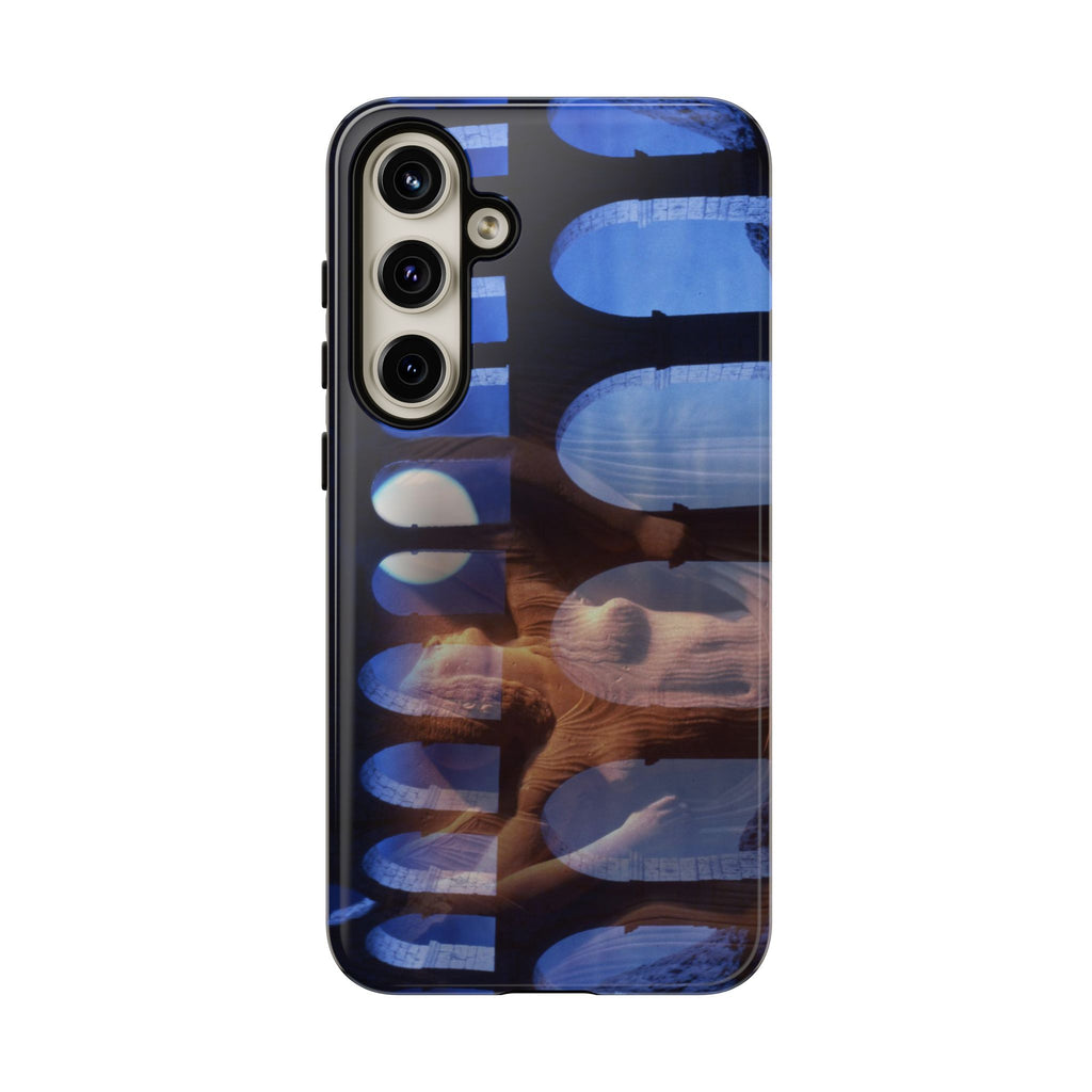 The Aqueduct and his Goddess phone case for Samsung Galaxy S24 Plus by Vittorio Storaro, from the La Civiltà Romana collection