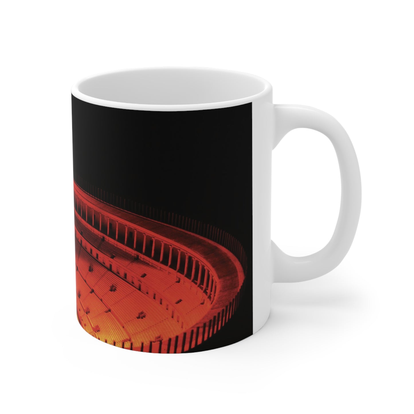 Mars Ultor on the Colosseum White Mug 11oz