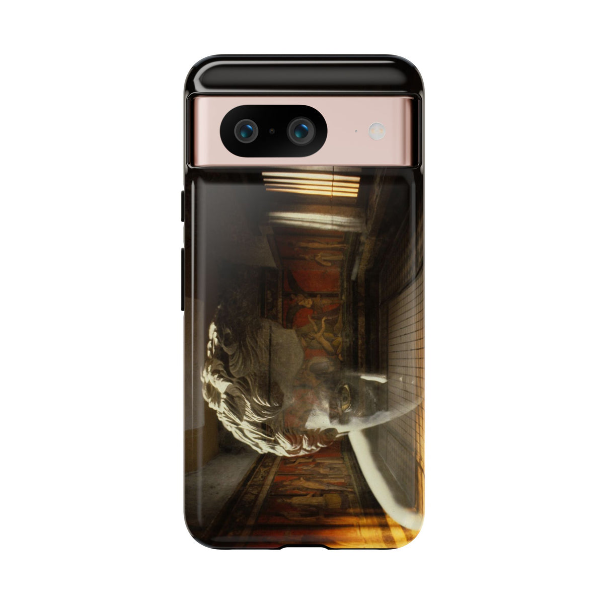 The Villa dei Mysteries phone case for Google Pixel 8 by Vittorio Storaro, from the La Civiltà Romana collection