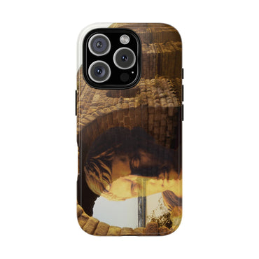 Julius Caesar and the France Bridge phone case for iPhone 16 Pro by Vittorio Storaro, from the La Civiltà Romana collection