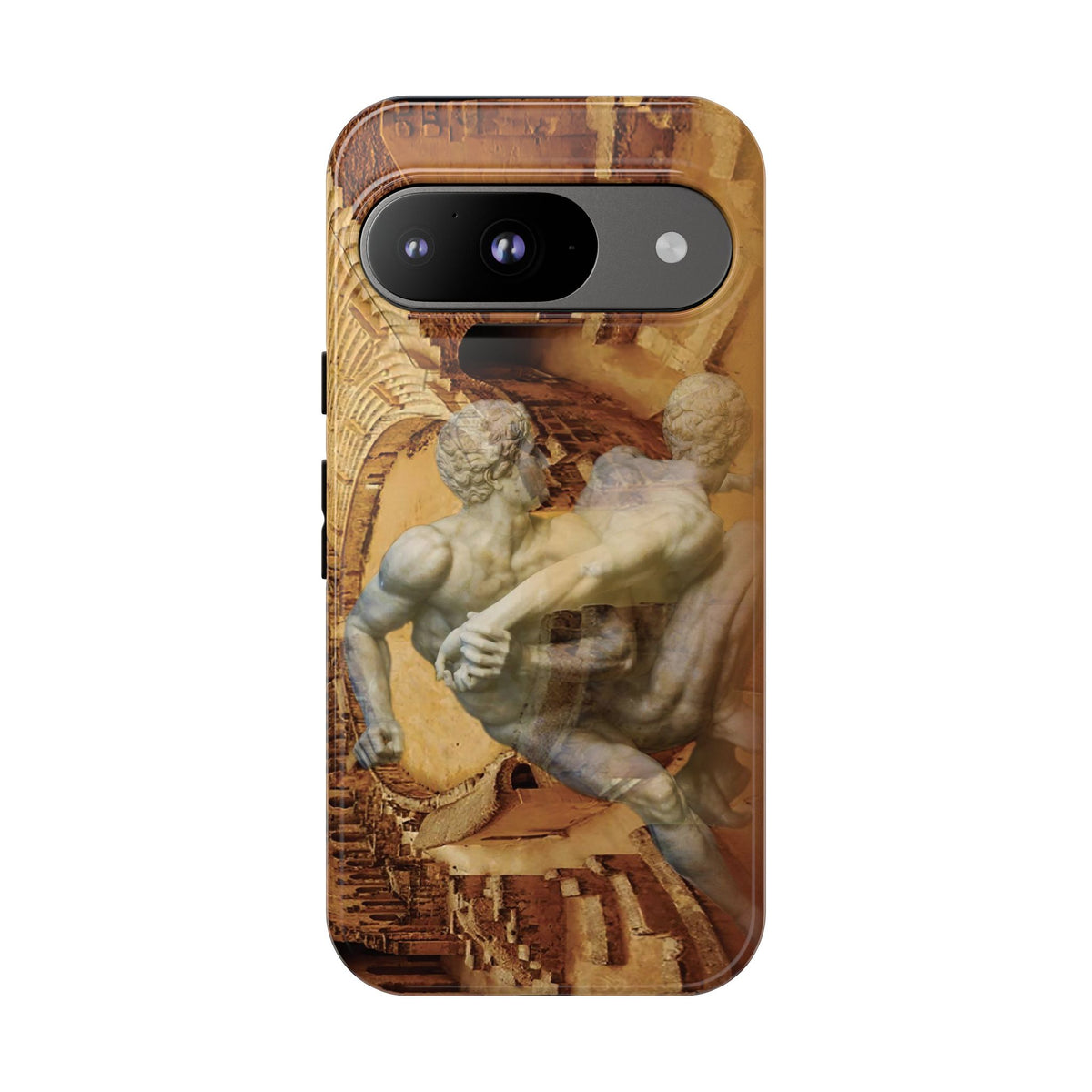 Amphitheater El Jem And The Uffizi Wrestlers phone case for Google Pixel 9 by Vittorio Storaro, from the La Civiltà Romana collection