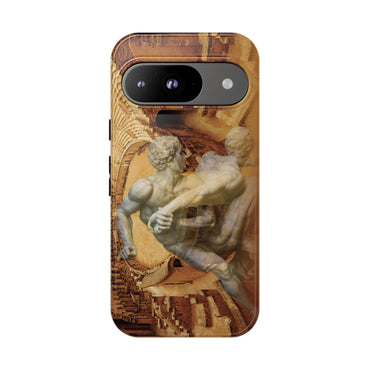 Amphitheater El Jem And The Uffizi Wrestlers phone case for Google Pixel 9 by Vittorio Storaro, from the La Civiltà Romana collection