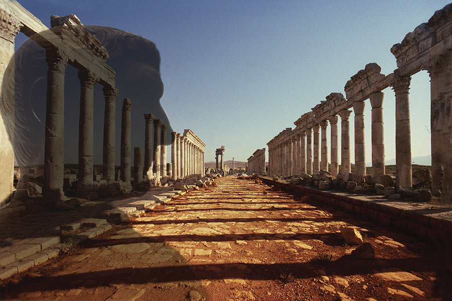 Traiano In The Colonnade of Apamea Photo Print