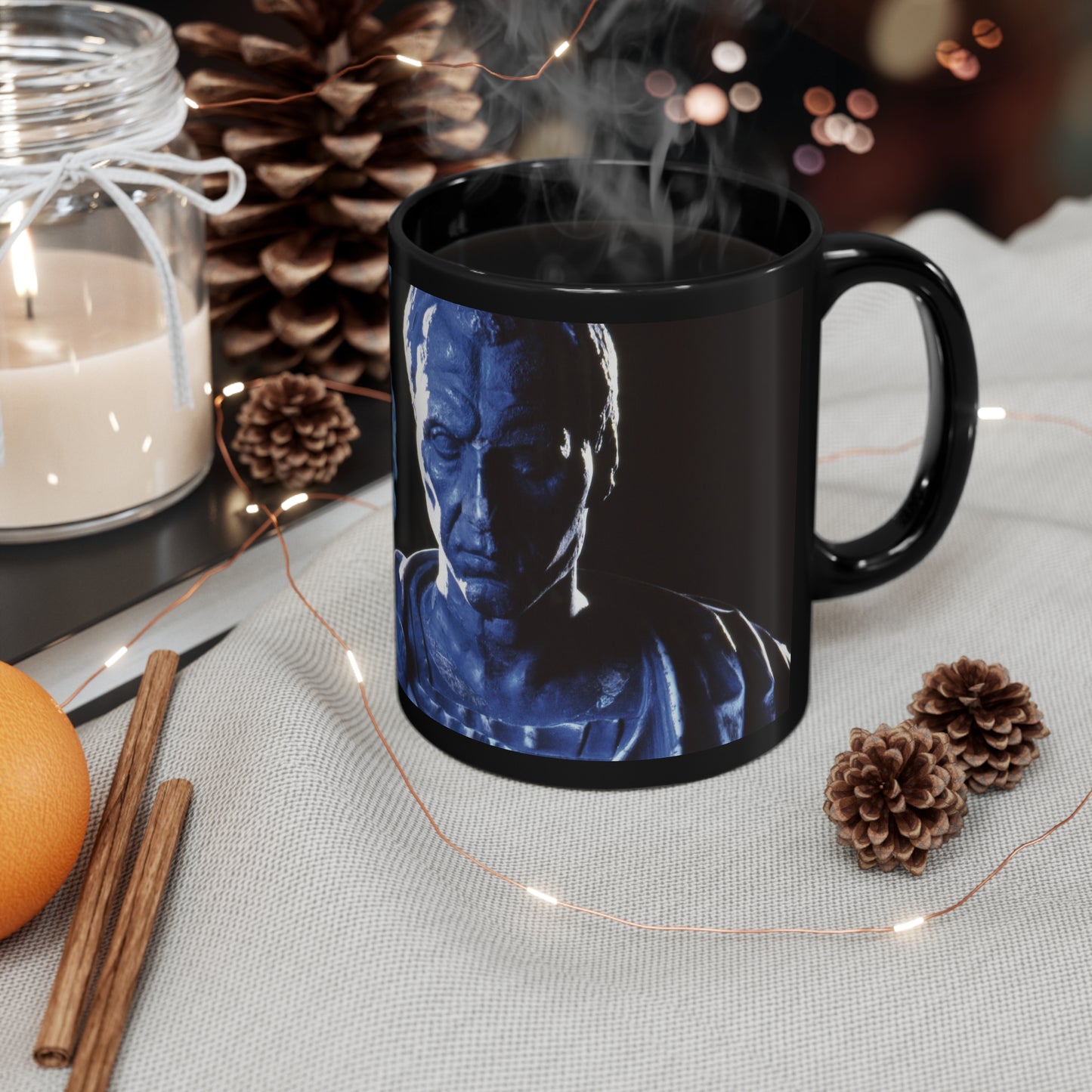 Julius Caesar & Venus 11oz Black Mug