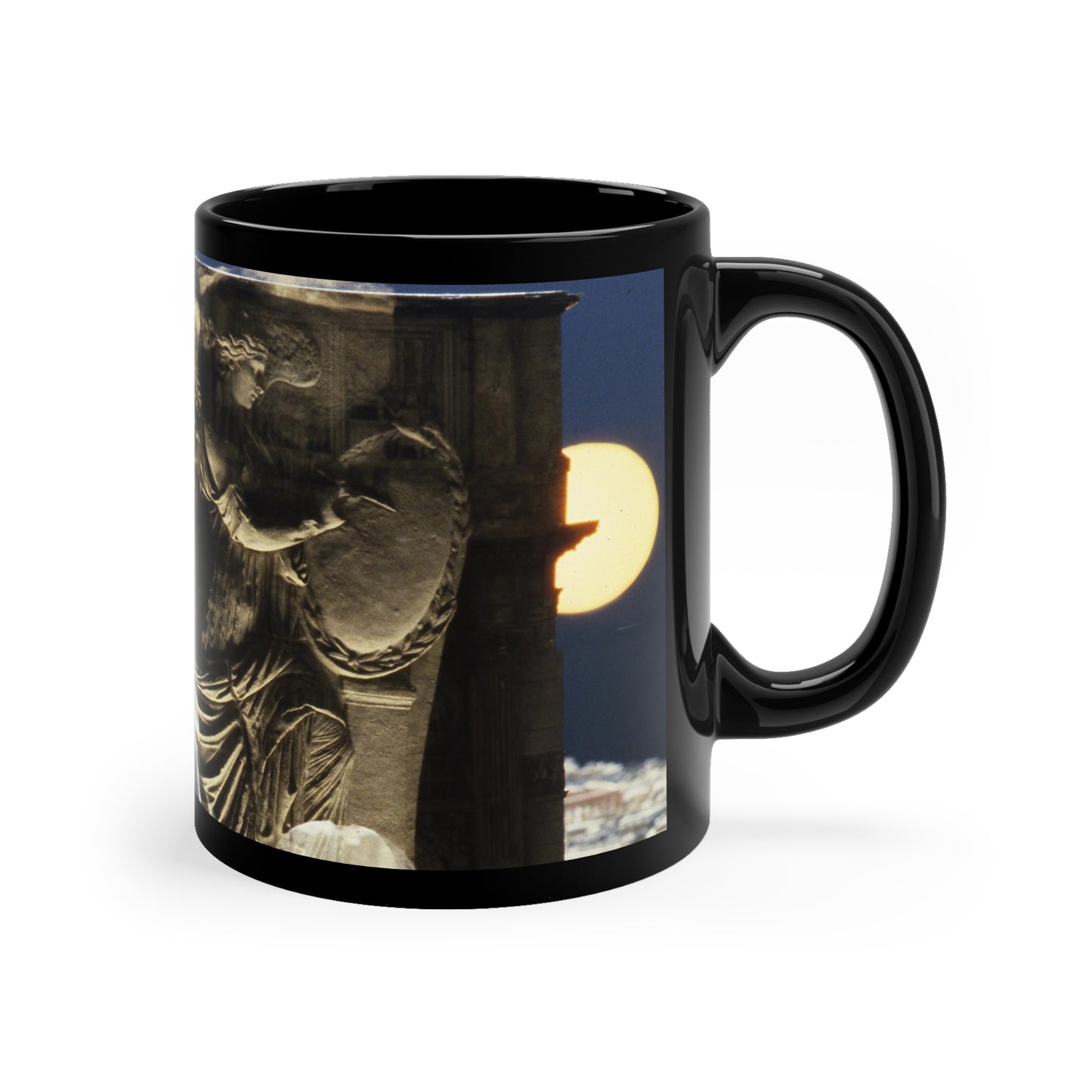 Arc de Triomphe Idealized for Julius Caesar 11oz Black Mug