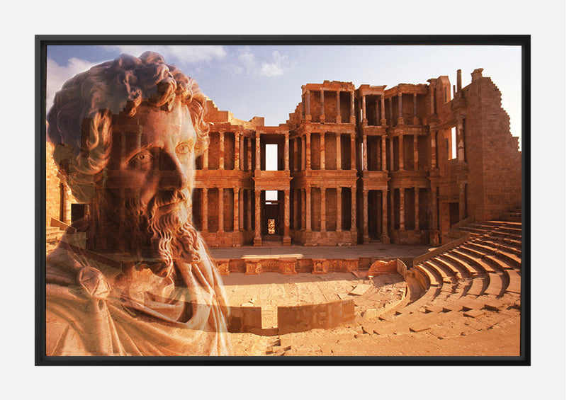 Setimius Severus & The Theater of Sabrata Canvas Print