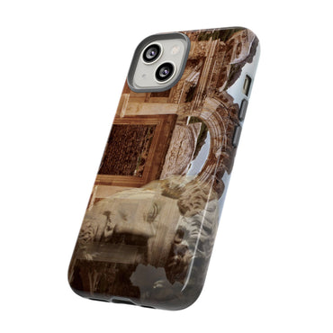 Adriano's Market phone case for iPhone 14 by Vittorio Storaro, from the La Civiltà Romana collection