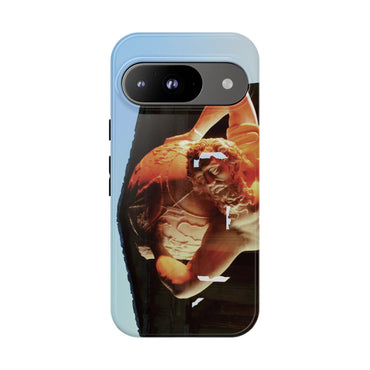 Atlas and Temple of Neptune phone case for Google Pixel 9 by Vittorio Storaro, from the La Civiltà Romana collection