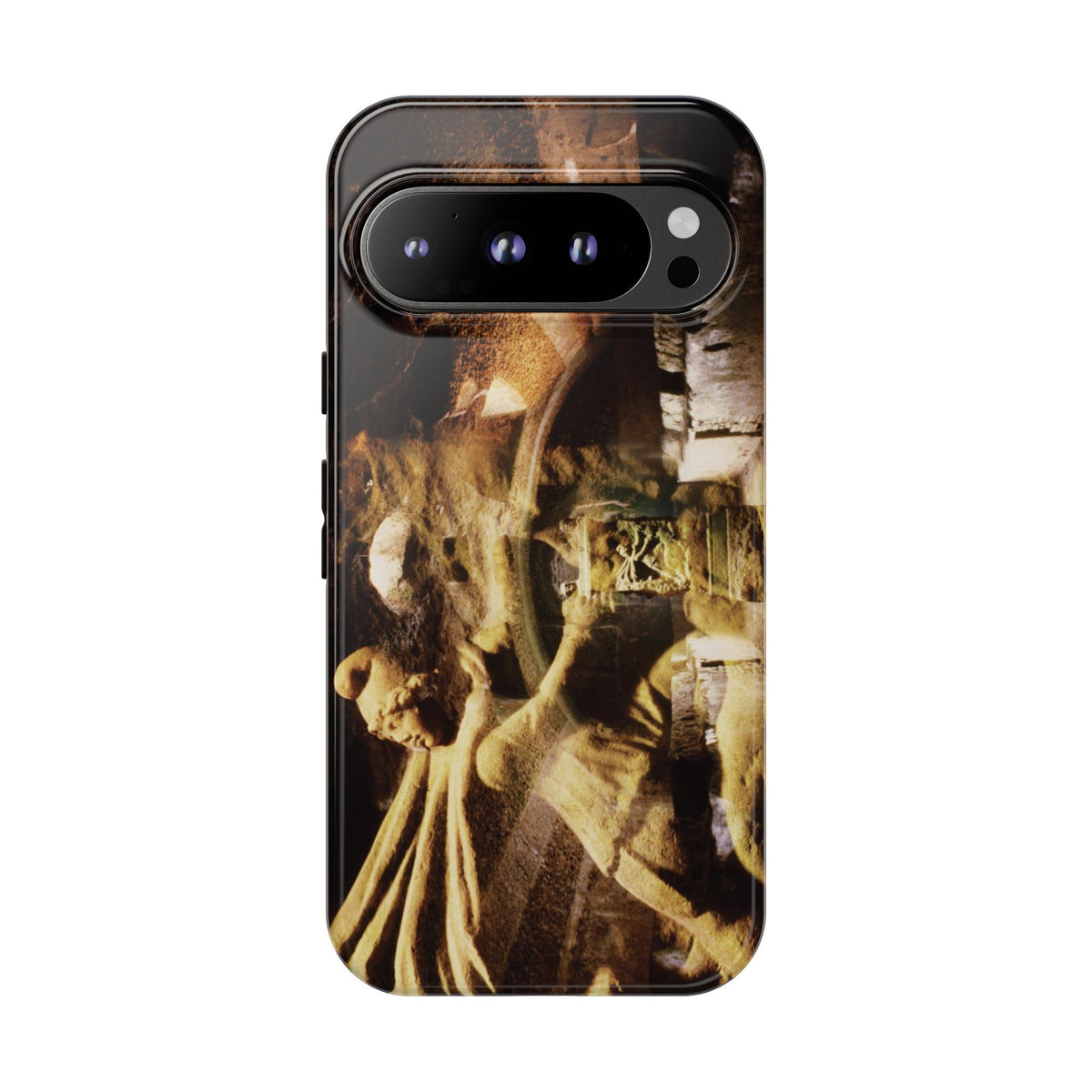 Mithras in his mithraeum of ancient Ostia phone case for Google Pixel 9 Pro by Vittorio Storaro, from the La Civiltà Romana collection
