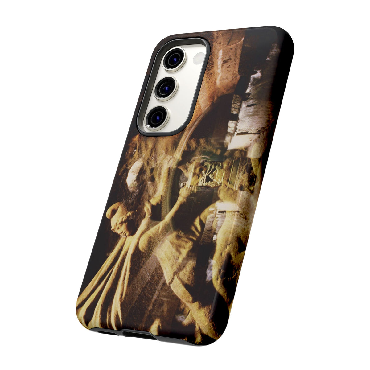 Mithras in his mithraeum of ancient Ostia phone case for Samsung Galaxy S23 by Vittorio Storaro, from the La Civiltà Romana collection