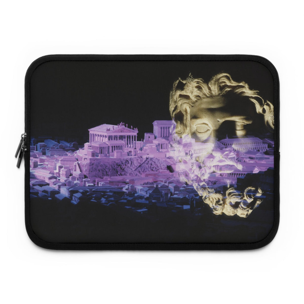 Laptop sleeve printed with Vision of Rome by Vittorio Storaro, from the La Civiltà Romana collection