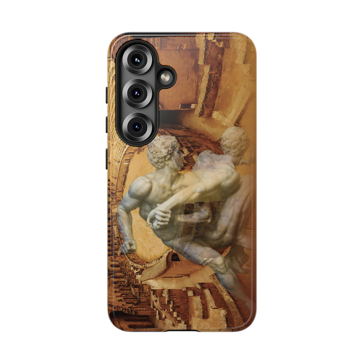 Amphitheater El Jem And The Uffizi Wrestlers phone case for Samsung Galaxy S25 by Vittorio Storaro, from the La Civiltà Romana collection