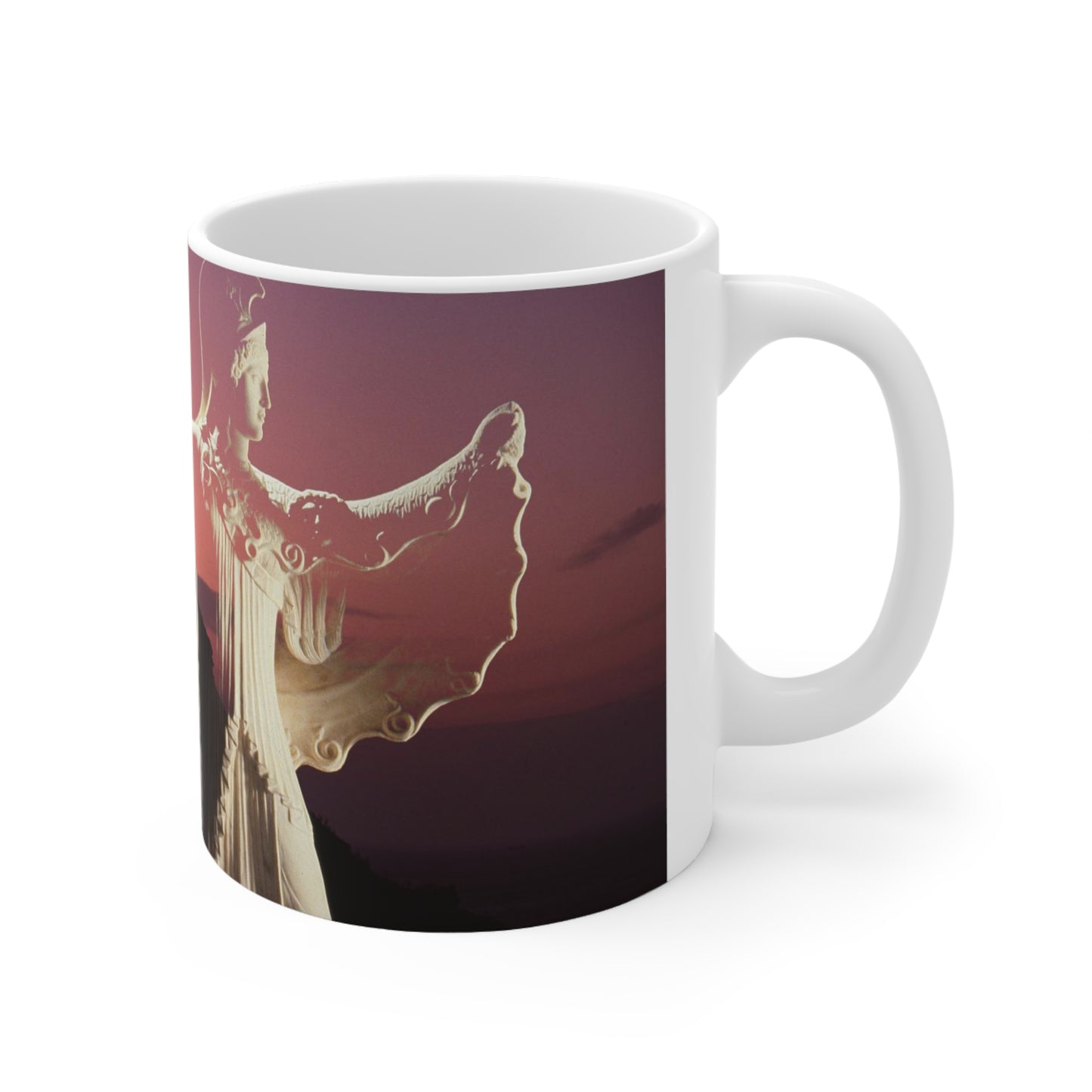 Minerva & Her Temple White Mug 11oz