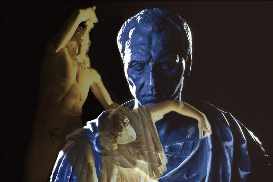 Julius Caesar and the Dying Galata Canvas Print - Roman Imperial Art