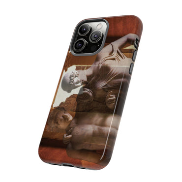 Elettra and Oreste phone case for iPhone 14 Pro Max by Vittorio Storaro, from the La Civiltà Romana collection