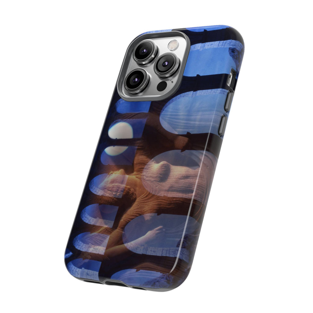 The Aqueduct and his Goddess phone case for iPhone 14 Pro by Vittorio Storaro, from the La Civiltà Romana collection