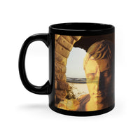 Julius Caesar & The France Bridge 11oz Black Mug