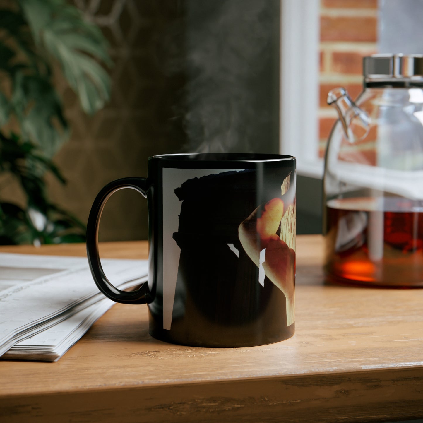 Atlas & Temple of Neptune 11oz Black Mug