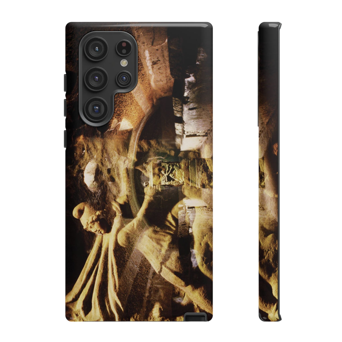 Mithras in his mithraeum of ancient Ostia phone case for Samsung Galaxy S22 Ultra by Vittorio Storaro, from the La Civiltà Romana collection