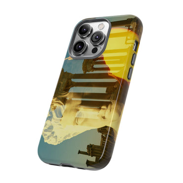 Augustus's Sun on Palmyra phone case for iPhone 14 Pro by Vittorio Storaro, from the La Civiltà Romana collection