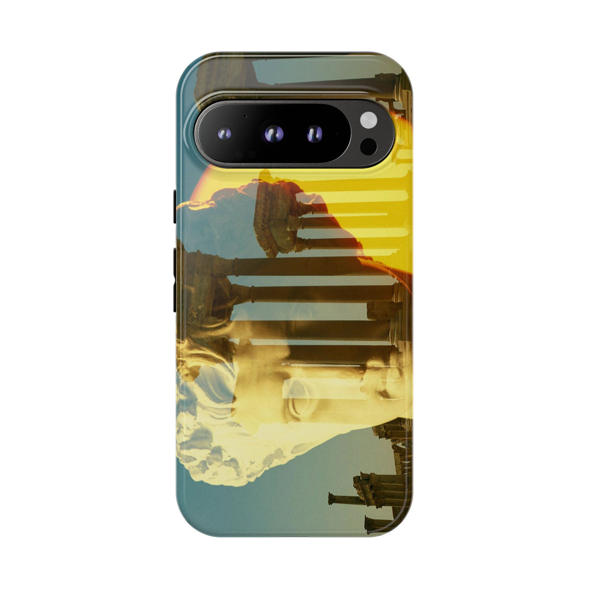 Augustus's Sun on Palmyra phone case for Google Pixel 9 Pro by Vittorio Storaro, from the La Civiltà Romana collection