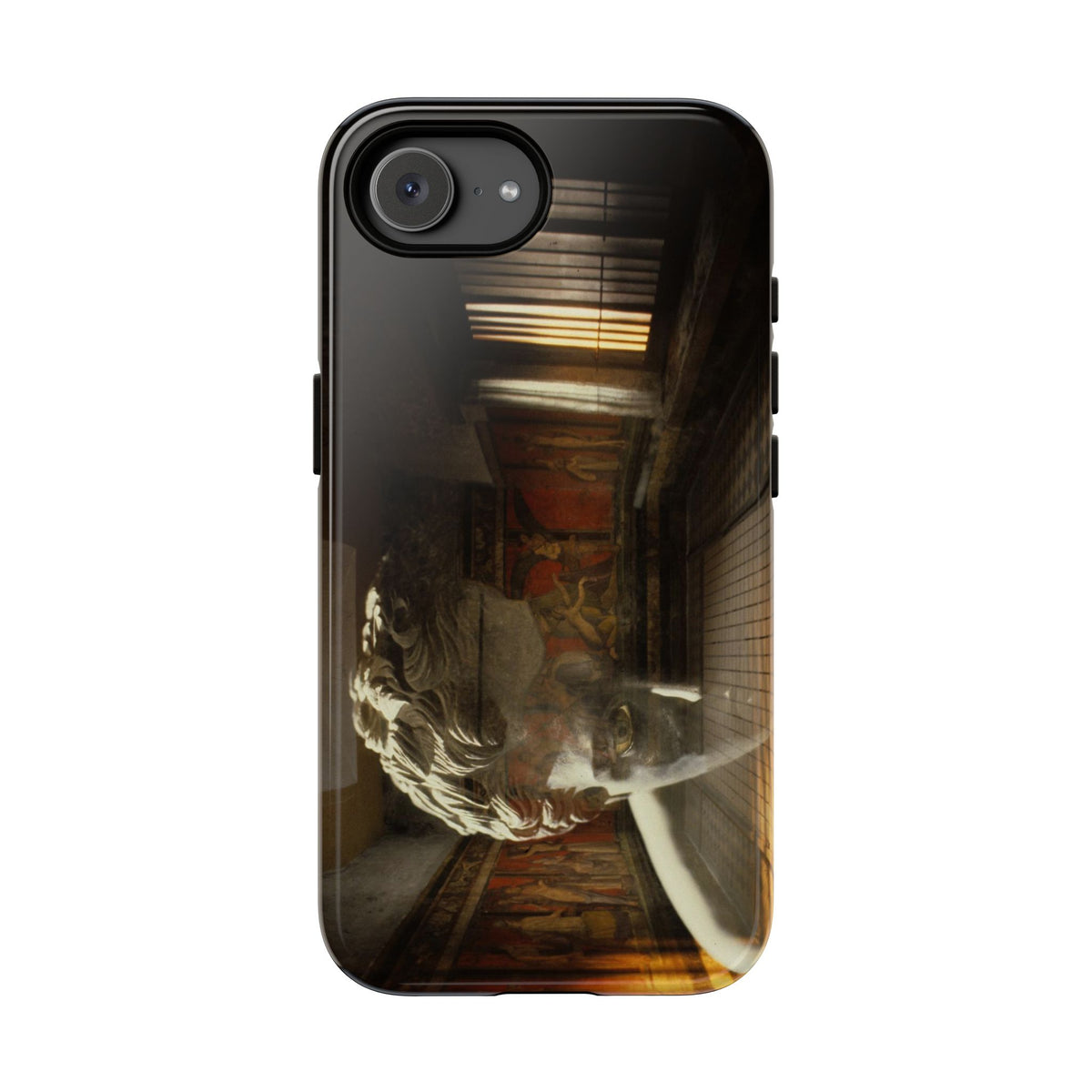 The Villa dei Mysteries phone case for iPhone 16e by Vittorio Storaro, from the La Civiltà Romana collection