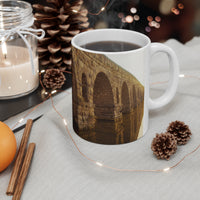 Julius Caesar & The France Bridge White Mug 11oz