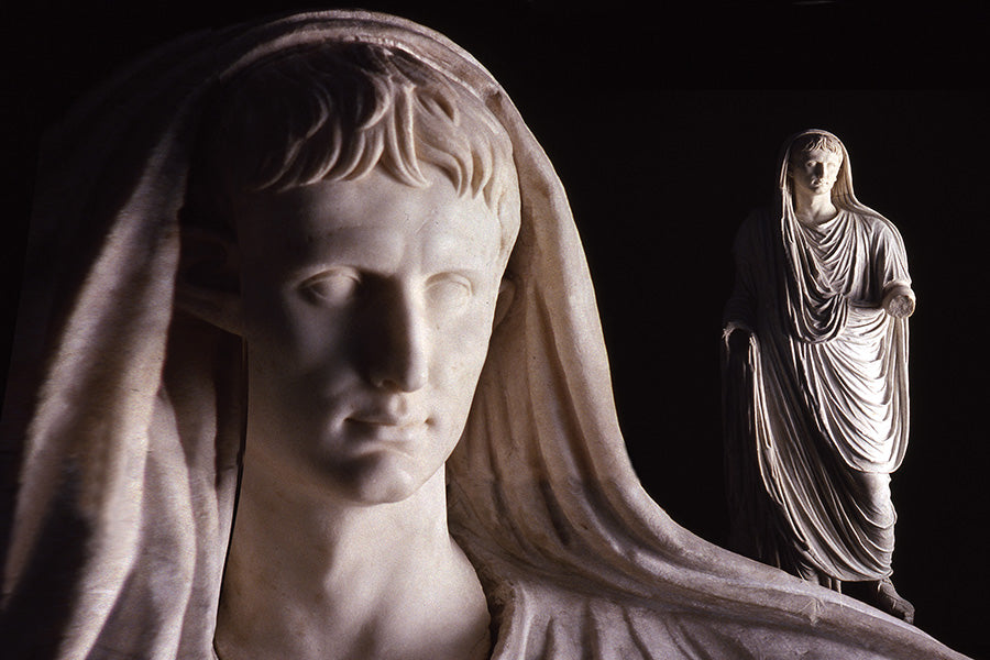 Divinized Augustus Canvas Print - Roman Imperial Leadership Art