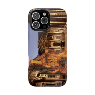 Diocletian's Palace with Goddess Roma phone case for iPhone 16 Pro Max by Vittorio Storaro, from the La Civiltà Romana collection