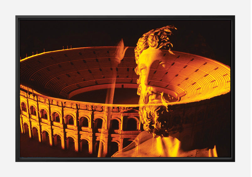 Flavian Amphitheater Canvas Print - Roman Engineering Excellence Art
