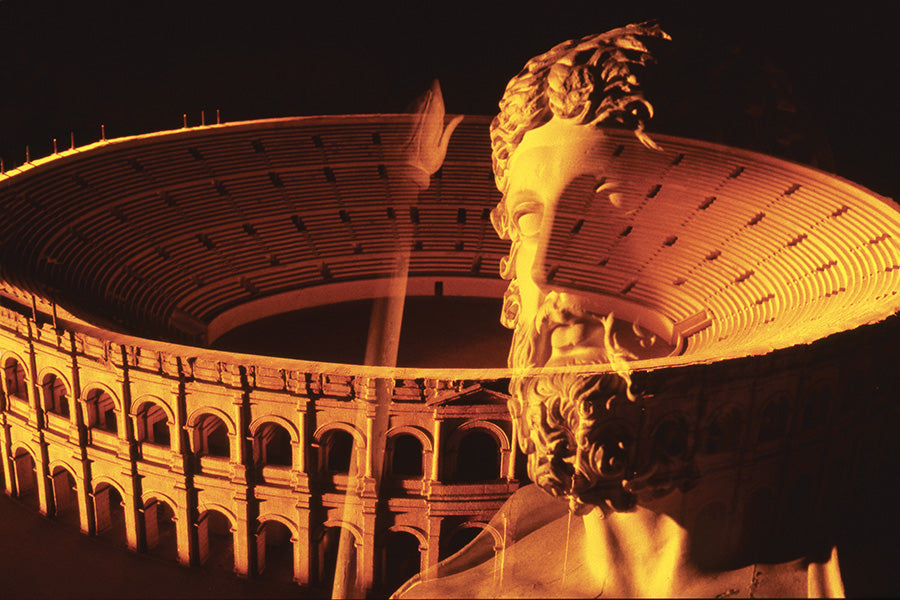 Flavian Amphitheater Canvas Print - Roman Engineering Excellence Art