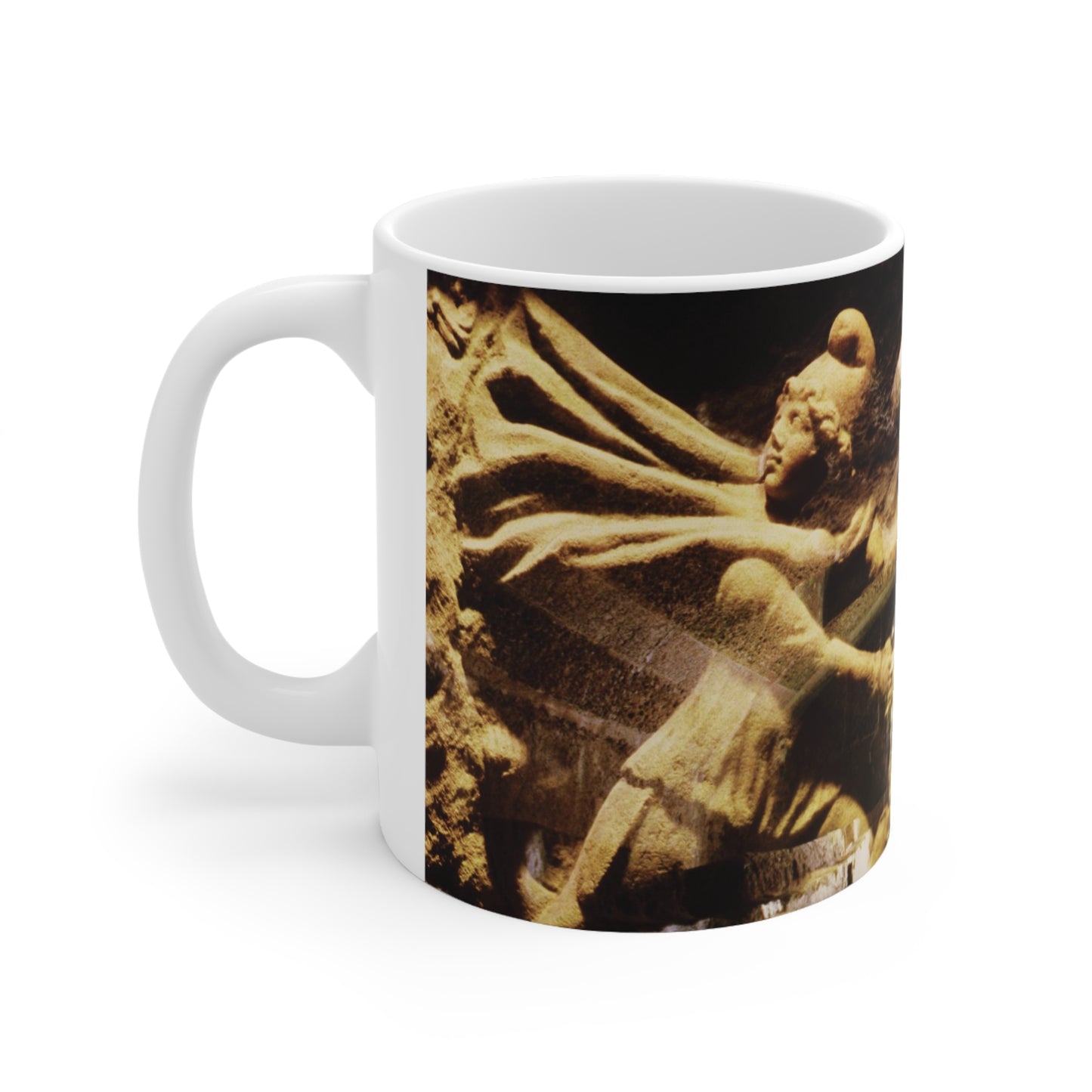 Mithras In His Mithraeum of Ancient Ostia White Mug 11oz