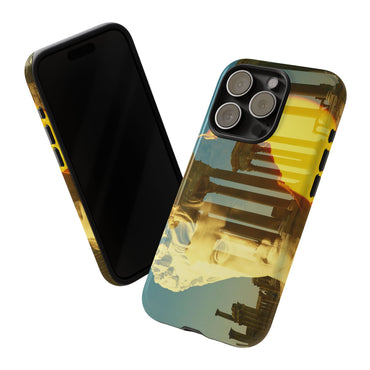 Augustus's Sun on Palmyra phone case for iPhone 15 Pro by Vittorio Storaro, from the La Civiltà Romana collection