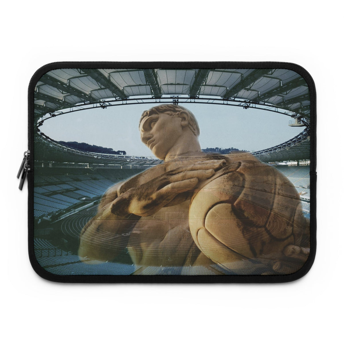 Laptop sleeve printed with Olympic Stadium in Rome by Vittorio Storaro, from the La Civiltà Romana collection