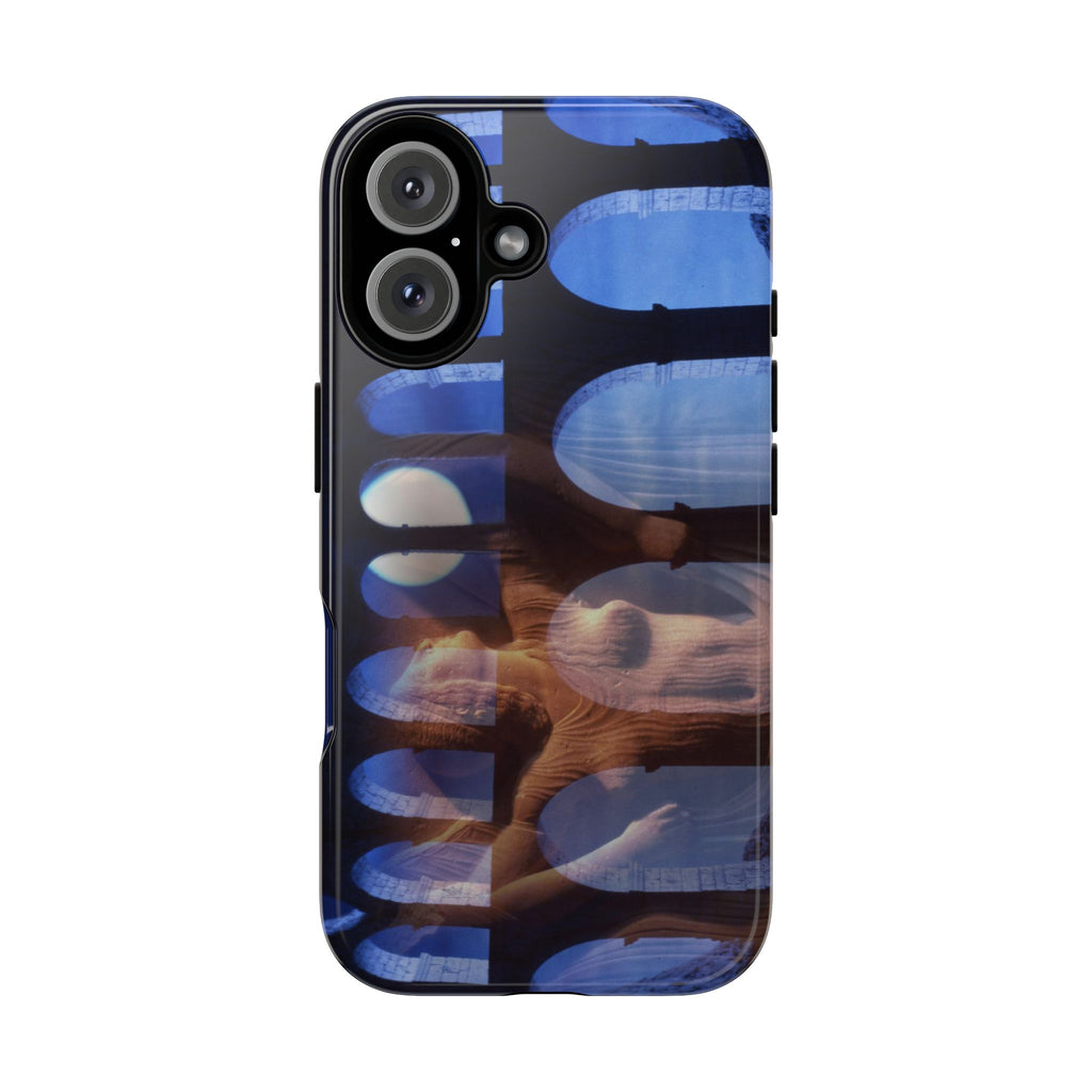 The Aqueduct and his Goddess phone case for iPhone 16 by Vittorio Storaro, from the La Civiltà Romana collection