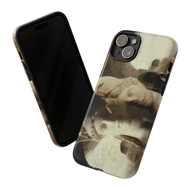 Minerva and Athena phone case for iPhone 15 Plus by Vittorio Storaro, from the La Civiltà Romana collection
