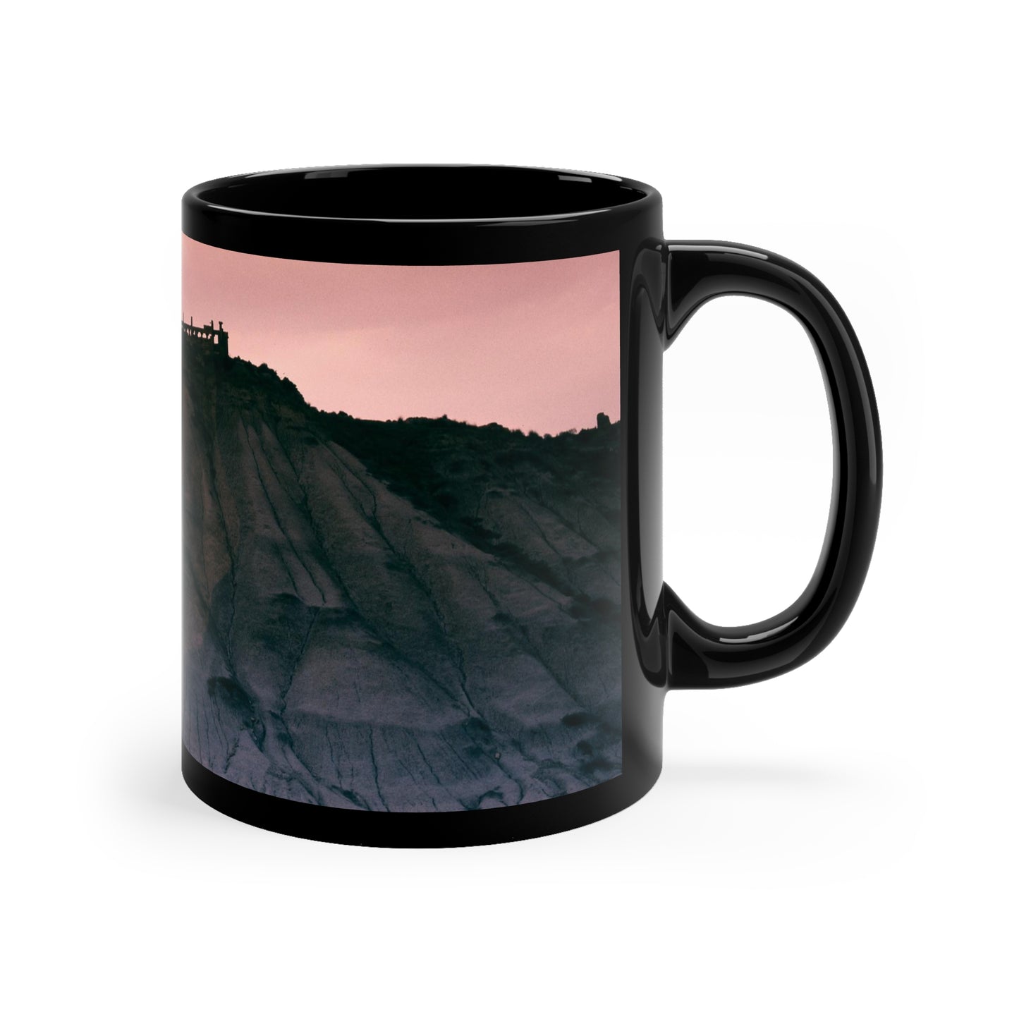 Troy, Ilio & Land of The Gods 11oz Black Mug