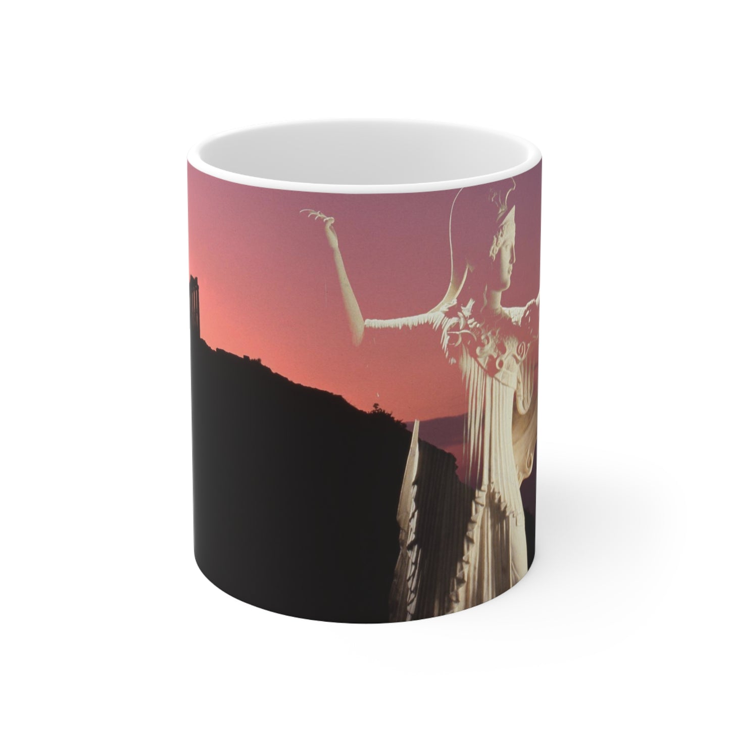 Minerva & Her Temple White Mug 11oz