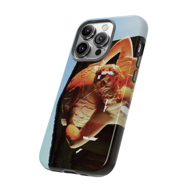 Atlas and Temple of Neptune phone case for iPhone 14 Pro by Vittorio Storaro, from the La Civiltà Romana collection