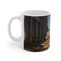 Traiano In The Colonnade of Apamea White Mug 11oz