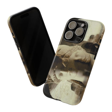 Minerva and Athena phone case for iPhone 15 Pro by Vittorio Storaro, from the La Civiltà Romana collection