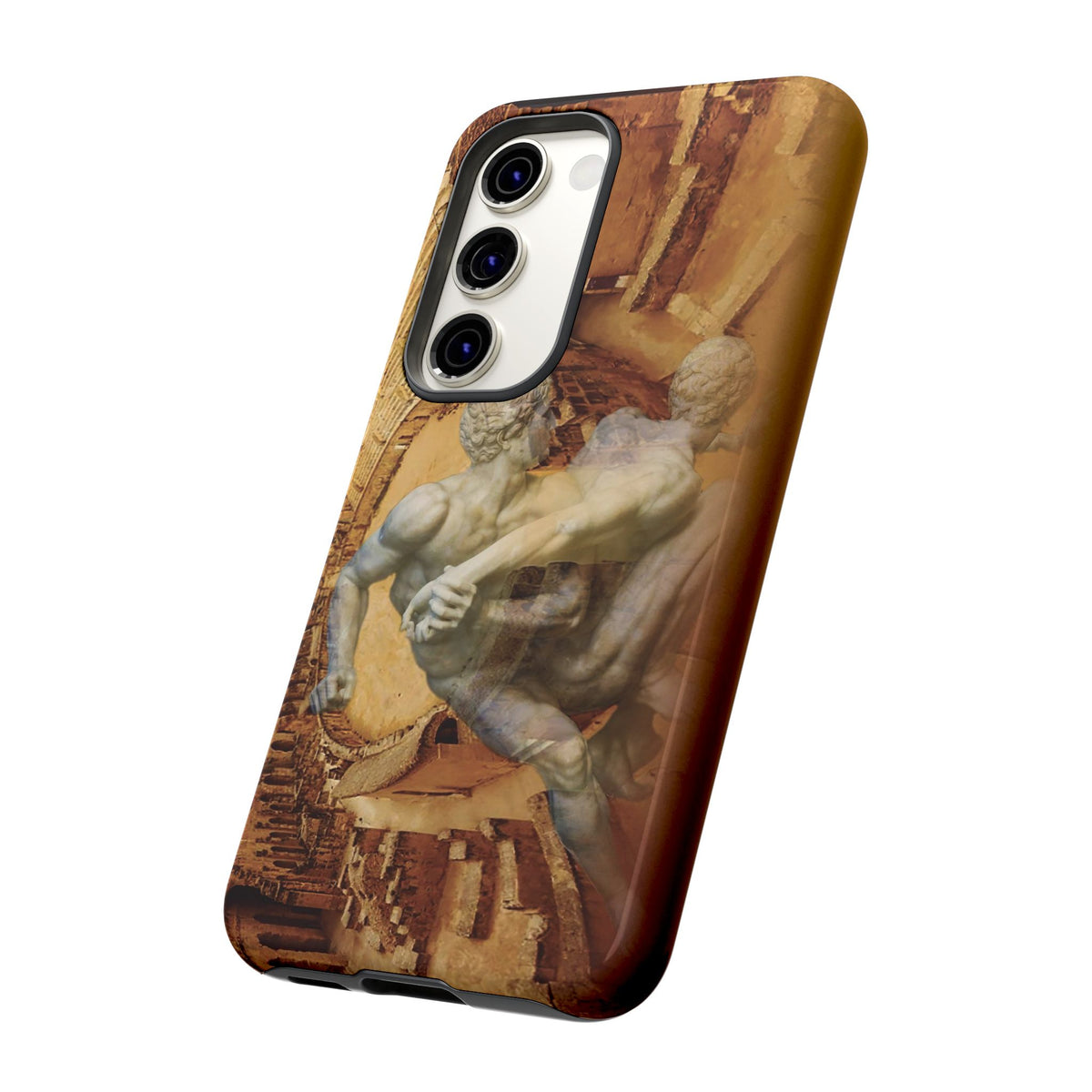 Amphitheater El Jem And The Uffizi Wrestlers phone case for Samsung Galaxy S23 by Vittorio Storaro, from the La Civiltà Romana collection