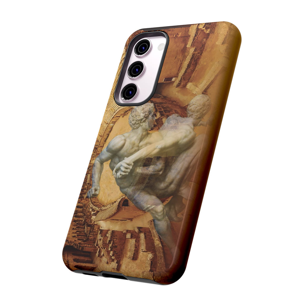 Amphitheater El Jem And The Uffizi Wrestlers phone case for Samsung Galaxy S23 Plus by Vittorio Storaro, from the La Civiltà Romana collection