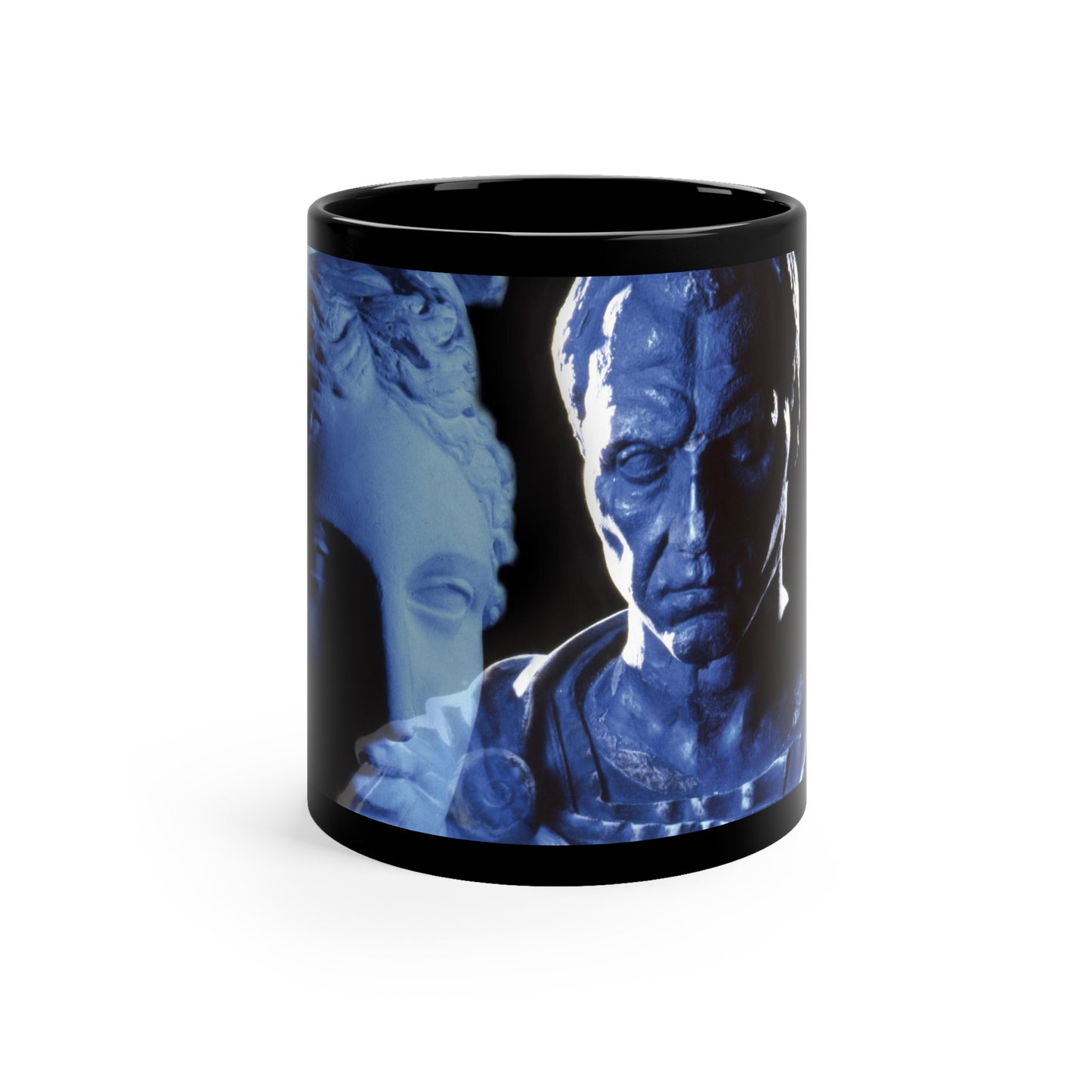 Julius Caesar & Venus 11oz Black Mug