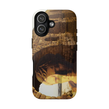 Julius Caesar and the France Bridge phone case for iPhone 17 by Vittorio Storaro, from the La Civiltà Romana collection